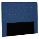 Cabeceira Estofada Cama Box Casal Queen Size Tânia 160cm Suede Azul Marinho - Desk Design