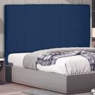 Cabeceira Estofada Cama Box Casal Ravenna 140cm Suede Azul Marinho - Abmaza Cabeceira Estofada Cama Box Casal Ravenna 140cm Suede Azul Marinho - Abmaza