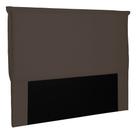 Cabeceira Estofada Cama Box Casal Veneza 140cm Suede Café - Desk Design