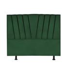 Cabeceira Estofada Cama Box King 195 Cm Louise Suede verde