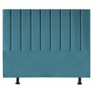 Cabeceira Estofada Cama Box King 195 Cm Marina Suede azul Turquesa Cabeceira Estofada Cama Box King 195 Cm Marina Suede azul Turquesa