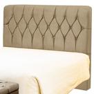 Cabeceira Estofada Cama Box Queen Carla 160cm Linho Cabeceira Estofada Cama Box Queen Carla 160cm Linho