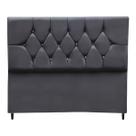 Cabeceira Estofada Cama Box Solteirão 100 cm Suede Dubai