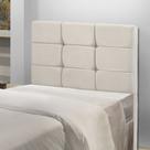 Cabeceira Estofada Cama Box Solteiro 0.90 Julia Veludo Shop das Cabeceiras