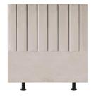 Cabeceira Estofada Cama Box Solteiro 100 Cm Paolla material sintético bege Cabeceira Estofada Cama Box Solteiro 100 Cm Paolla material sintético bege