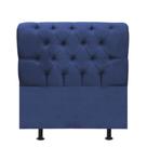 Cabeceira Estofada Cama Box Solteiro 100cm París material sintético Azul- MABE MAGAZINE Cabeceira Estofada Cama Box Solteiro 100cm París material sintético Azul- MABE MAGAZINE