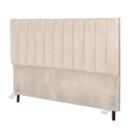 Cabeceira Estofada Cama Box Solteiro 90 cm Carolina Suede E Frame