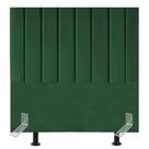 Cabeceira Estofada Cama Box Solteiro 90 Cm Maya Suede E Frame verde