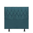 Cabeceira Estofada Cama Box Solteiro 90cm Istambul Suede Azul Turquesa- Mabe Magazine Cabeceira Estofada Cama Box Solteiro 90cm Istambul Suede Azul Turquesa- Mabe Magazine