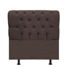 Cabeceira Estofada Cama Box Solteiro 90cm París material sintético Marrom- MABE MAGAZINE Cabeceira Estofada Cama Box Solteiro 90cm París material sintético Marrom- MABE MAGAZINE