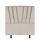 Cabeceira Estofada Cama Box Solteiro Bélgica 110cm material sintético