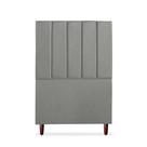 Cabeceira Estofada Cama Box Solteiro Carla 110cm Linho