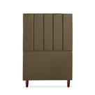Cabeceira Estofada Cama Box Solteiro Carla 90cm Linho