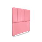 Cabeceira Estofada Cama Box Solteiro Carla 90cm Suede Luxo Cabeceira Estofada Cama Box Solteiro Carla 90cm Suede Luxo