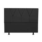 Cabeceira Estofada Cama Box Solteiro Jade 110cm material sintético