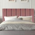 Cabeceira Estofada Cama Casal Box 140 Cm Maya Veludo E Frame Cor:rosé