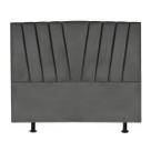Cabeceira Estofada Cama Casal Queen Size 160 cm Malu material sintético