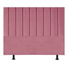 Cabeceira Estofada Cama Casal Queen Size 160 Cm Paolla Suede rosa Cabeceira Estofada Cama Casal Queen Size 160 Cm Paolla Suede rosa