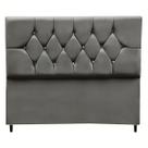 Cabeceira Estofada Cama Casal Queen Size 160 cm Suede Dubai