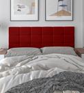 Cabeceira Estofada Cama de Casal Bia Requinte Luxo Wood Calipha Intense Classic 1,40 Vermelho