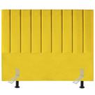 Cabeceira Estofada Cama Queen 160 Cm Luísa Suede E Frame Cor:amarelo