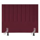 Cabeceira Estofada Cama Queen 160 Cm Luísa Suede E Frame Cor:bordô