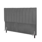 Cabeceira Estofada Cama Solteiro 100 Cm Maya material sintético E Frame cinza