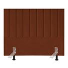 Cabeceira Estofada Cama Solteiro 90 Cm Luana Veludo e Frame terracota