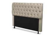 CABECEIRA ESTOFADA CAPITONE QUEEN PARIS BEGE MARFIM 160x130