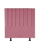 Cabeceira Estofada Carla 100cm Solteiro Para Cama Colchão Box Quarto Suede Rosa Bebê - Aurora Line