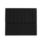 Cabeceira Estofada Carla 140 Suede Preto