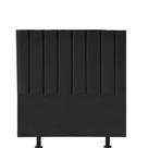 Cabeceira Estofada Carla 90cm Solteiro Para Cama Box Quarto material sintético Preto - Gat Magazine