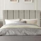 Cabeceira Estofada Carla 90cm Solteiro Para Cama Colchão Box Quarto Linho Bege - Aurora Line