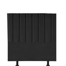 Cabeceira Estofada Carla 90cm Solteiro Para Cama Colchão Box Quarto material sintético Preto - Aurora Line