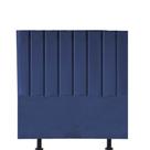 Cabeceira Estofada Carla 90cm Solteiro Para Cama Colchão Box Quarto Suede Azul Marinho - Aurora Line