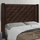 Cabeceira Estofada Casal Alteza Fixação no Box MDF Suede Café Abmaza Cabeceira Estofada Casal Alteza Fixação no Box MDF Suede Café Abmaza