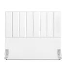 Cabeceira Estofada Casal Carla 140cm material sintético Branco