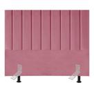 Cabeceira Estofada Casal Queen 160 Cm Maya Suede E Frame rosa