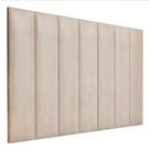 Cabeceira Estofada Casal Queen 1,60cm Areia Sued Pérola Quarto Decoração Lisa