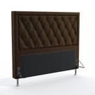 Cabeceira Estofada Centaurus 195 Para Cama King Sued Marrom Aradecor Cabeceira Estofada Centaurus 195 Para Cama King Sued Marrom Aradecor