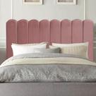 Cabeceira Estofada Clara 160CM Queen Suede Rose - D A DECOR