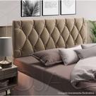 Cabeceira Estofada de Cama Box Casal 140 x 55 cm Paris Bege