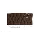 Cabeceira Estofada de Cama Box Casal 160 cm Nicole Marrom - MagL