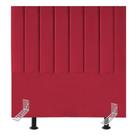 Cabeceira Estofada De Cama Solteiro Box 100 Cm Maya Suede E Frame vermelho