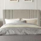 Cabeceira Estofada Grécia 160cm Queen Size Para Cama Box Quarto Linho Bege - Gat Magazine