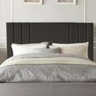 Cabeceira Estofada Grécia 195cm King Size Para Cama Colchão Box Quarto Linho Marrom - Aurora Line