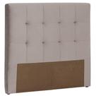 Cabeceira Estofada Herval Casal Comfy, 140 cm, Veludo Molhado Bege