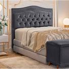 Cabeceira Estofada Holanda 0,90 Solteiro 2.0 Veludo Speciale Home