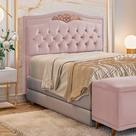 Cabeceira Estofada Holanda 1,60 Queen Veludo Star Confort