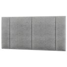 Cabeceira Estofada Iluminação Led Cama Box Casal 140 Cm linho Cinza